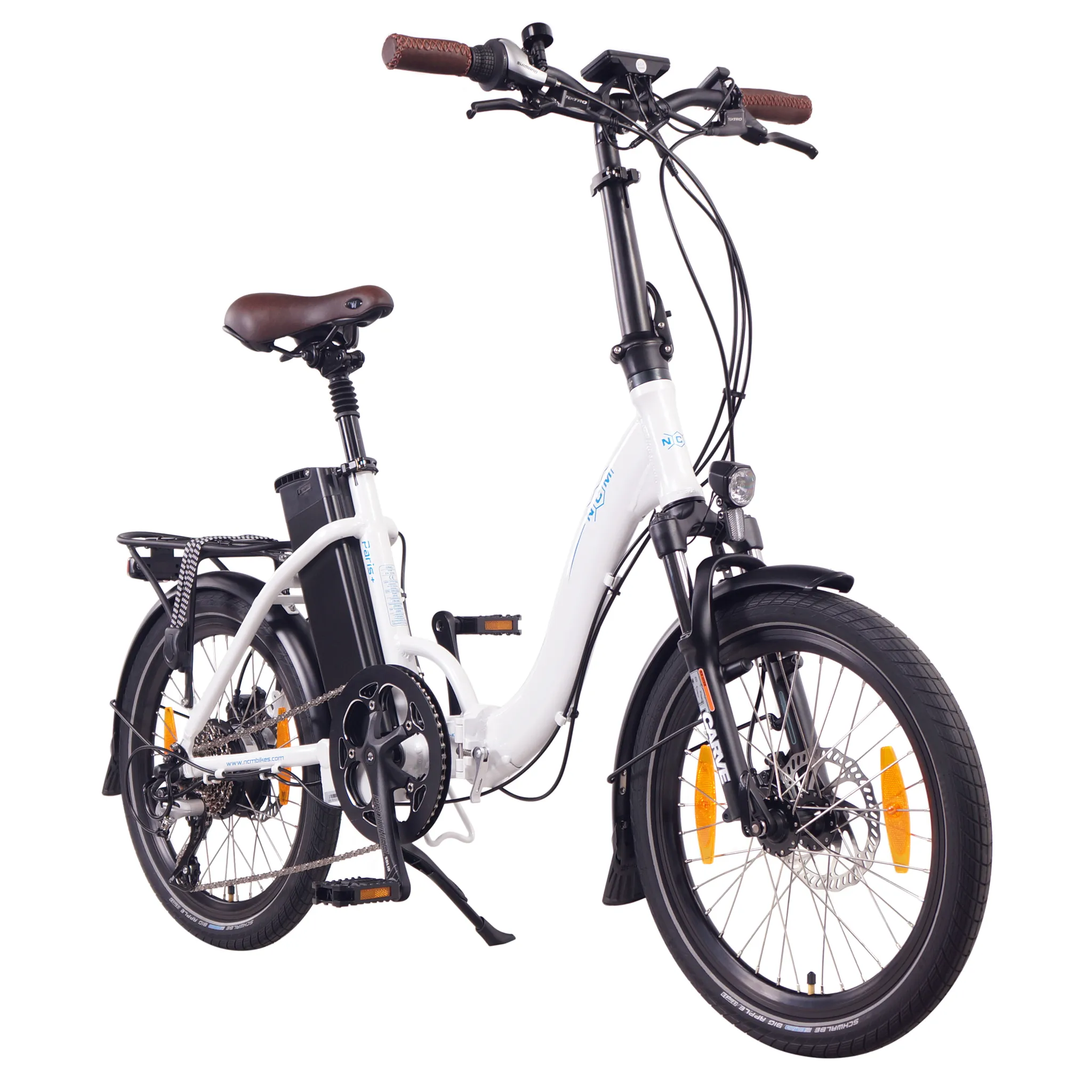 NCM Bikes Paris+, 20", weiß, E-Faltrad E-Klapprad, Damen