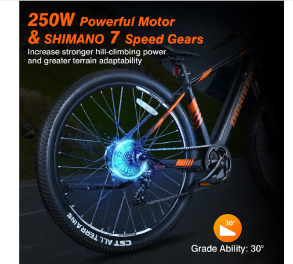 Dohiker Fahrrad 27.5 Zoll Reifen Moped Smart Elektrische – Bild 6