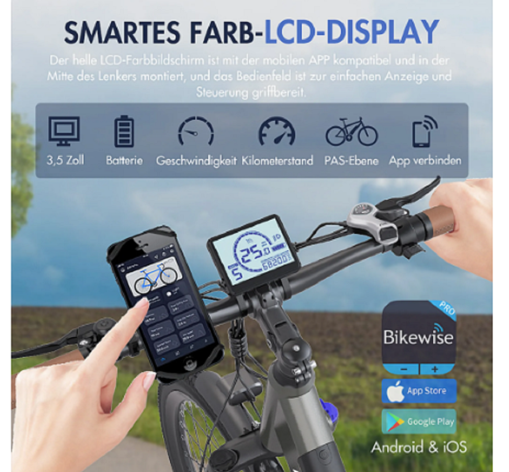 FAFREES F26 Pro 26'' Step-Through City E-Bike – Bild 9