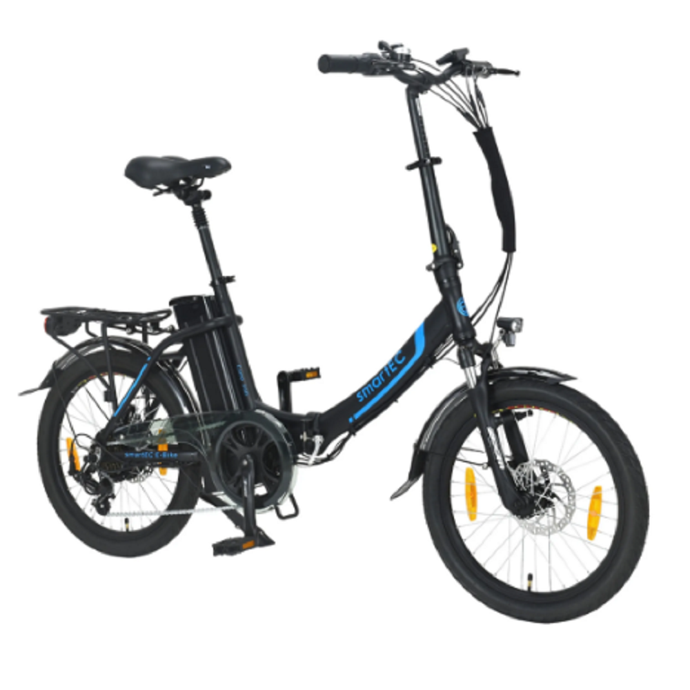 SmartEC Camp-20D Falt Pedelec/E-Bike 20 Zoll matt Schwarz.