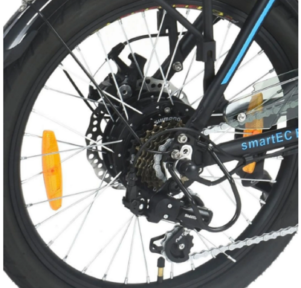 SmartEC Camp-20D Falt Pedelec/E-Bike 20 Zoll matt Schwarz. – Bild 3